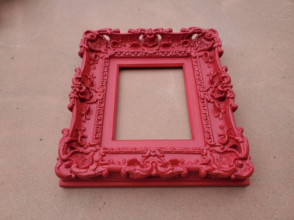 8.5x11 Colorful Baroque Picture Frame, Photography, Fancy Classic Original Frame