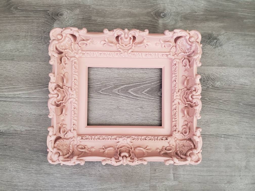 8x10 Baby picture frame, fancy decorative baroque frame, kids art print