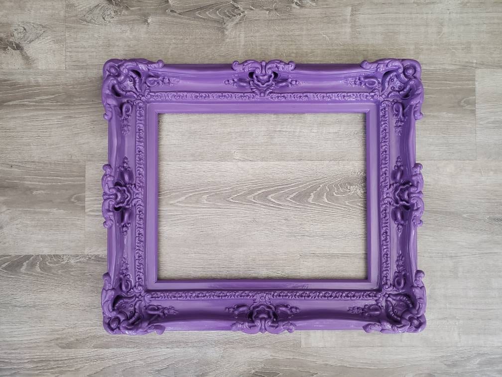 11x14 Purple Picture Frame, Fancy Original Frame, Colonial