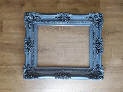 16x20 Vintage Blue Picture Frame, Antique Baby Picture Frame