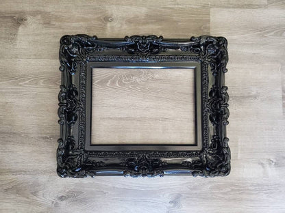 11x14 Black Frame, Gothic Fancy Frame, Classic Frame, Original