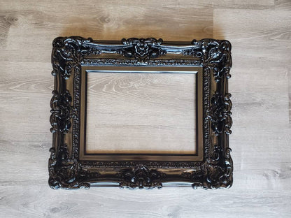 11x14 Black Frame, Gothic Fancy Frame, Classic Frame, Original