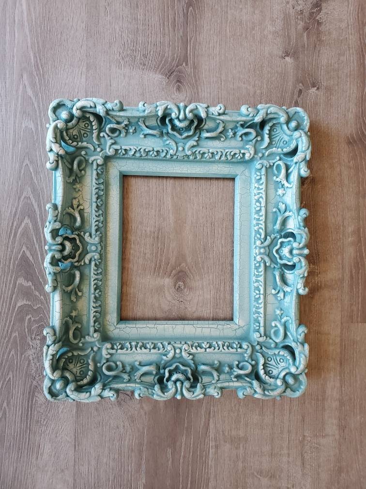 8.5x11 Cottage Picture Frame in Old Cracked Style, Rustic Frame, Original Colonial Frame