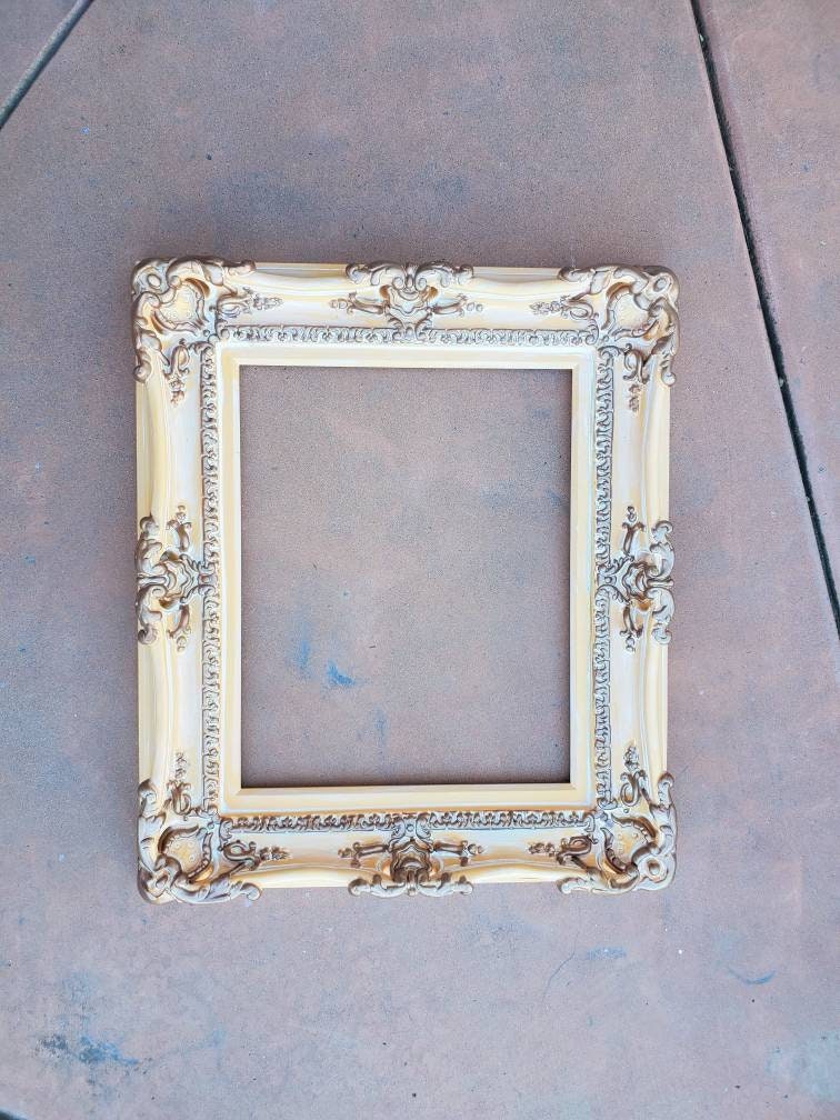 12x16 Shabby chic picture frame, photo frame, artwork, paint, cottage chic photography