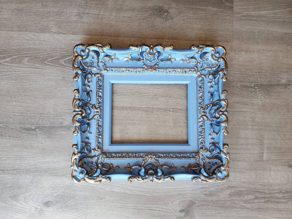 8x10 Shabby kids picture frame, baroque art wall cottage chic photo frame, children's