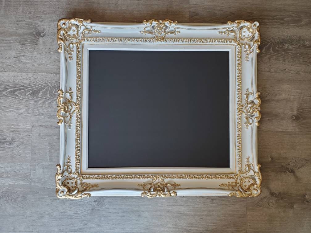 20x24 White Picture Frame, Elegant Wedding Photo Frame, Original Frame