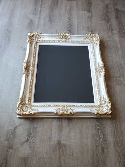 20x24 White Picture Frame, Elegant Wedding Photo Frame, Original Frame