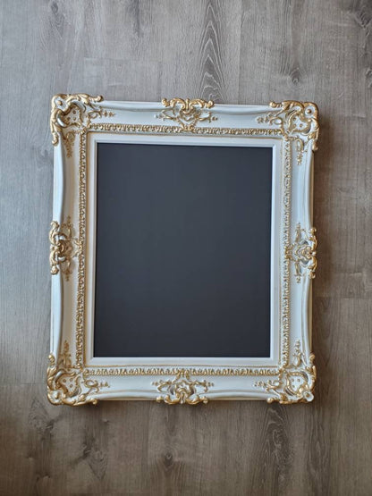 20x24 White Picture Frame, Elegant Wedding Photo Frame, Original Frame