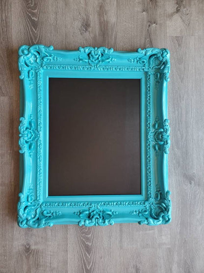 16x20 Ornate Turquoise Photo Frame, Baroque Art Classic Frame