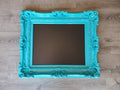16x20 Ornate Turquoise Photo Frame, Baroque Art Classic Frame