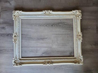 16x20 Distressed Photo Frame, Ornate Wedding Antique Frame