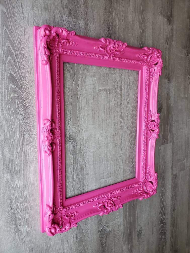 16x20 Diva Pink Ornate Picture Frame, Girls Artwork Design, Artistic Ideas, Photo Frame