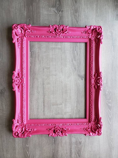 16x20 Diva Pink Ornate Picture Frame, Girls Artwork Design, Artistic Ideas, Photo Frame