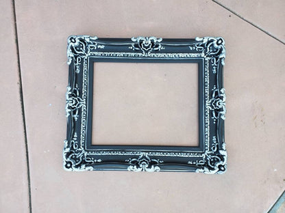 16x20 Black Picture Frame, Baroque Ornate Wall Wedding Frame, Painting, Artwork