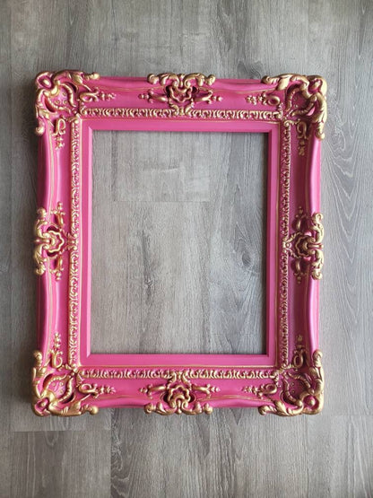 16x20 Diva Pink Ornate Picture Frame, Girls Room Artwork Design, Colorful Artistic Ideas