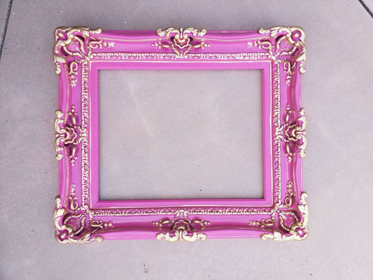 16x20 Girls Picture Frame, Shabby Chic Ornate Wall Baroque Photo Frame, Cottage