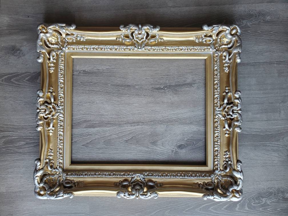 12x16 Gold Chic Frame, Baroque Victorian Picture Frame, Wedding Frame, Ornate Frame