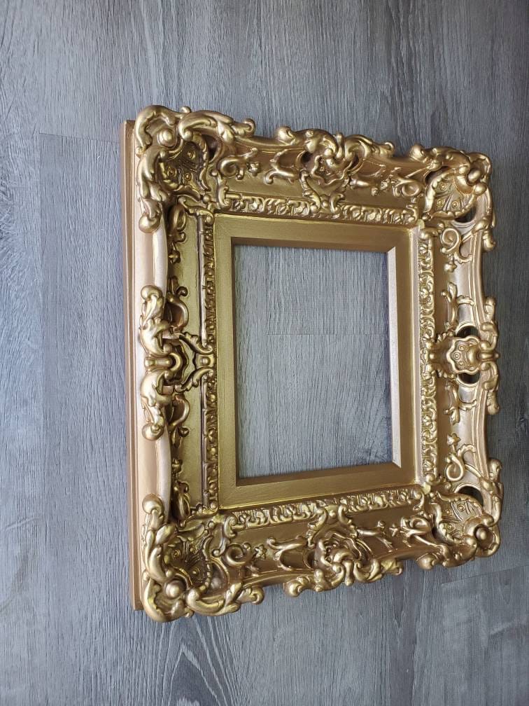 8x10 Brown Photo Frame, Baroque Frame, Ornate Picture Frame, Art, Wall Victorian Frame