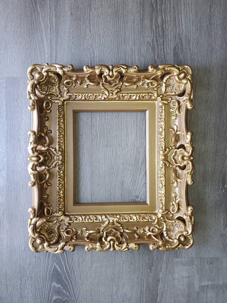 8.5x11 Photo Frame, Ornate Picture Frame, Victorian Traditional Frame, Colonial Diploma