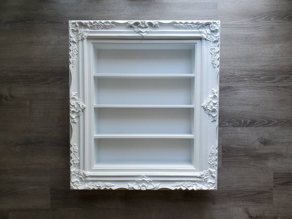 20x24 Ornate Wall Frame Display, Spice Rack, Essential Oil Rack, Nail Polish