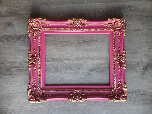 16x20 Diva Pink Ornate Picture Frame, Girls Room Artwork Design, Colorful Artistic Ideas