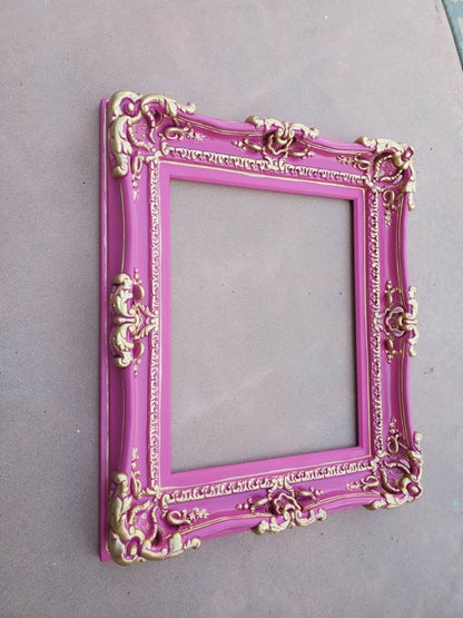 16x20 Girls Picture Frame, Shabby Chic Ornate Wall Baroque Photo Frame, Cottage