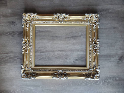 12x16 Gold Chic Frame, Baroque Victorian Picture Frame, Wedding Frame, Ornate Frame