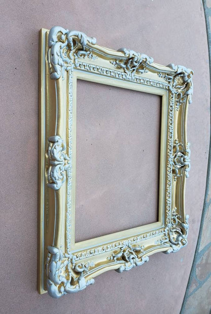 11x14 Gold Frame, Fancy Victorian Style, Traditional Colonial Frame