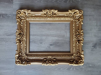 12x16 Brown Picture Frame, French Style Frame, Decorative Baroque Medium Photo Frame