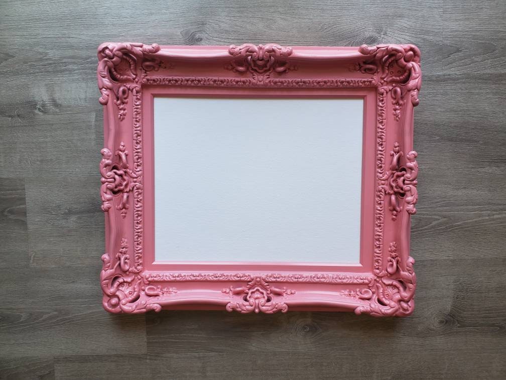 16x20 Pink ornate picture frame, artistic ideas baby framed