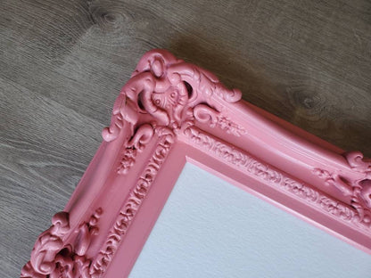 16x20 Pink ornate picture frame, artistic ideas baby framed