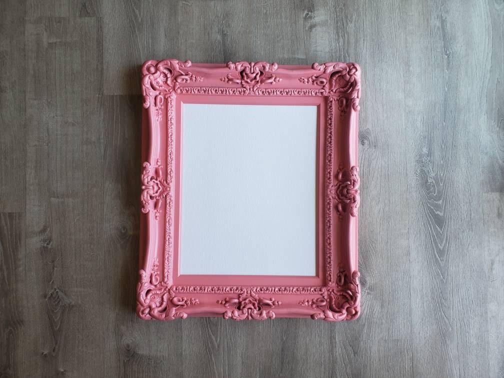 16x20 Pink ornate picture frame, artistic ideas baby framed