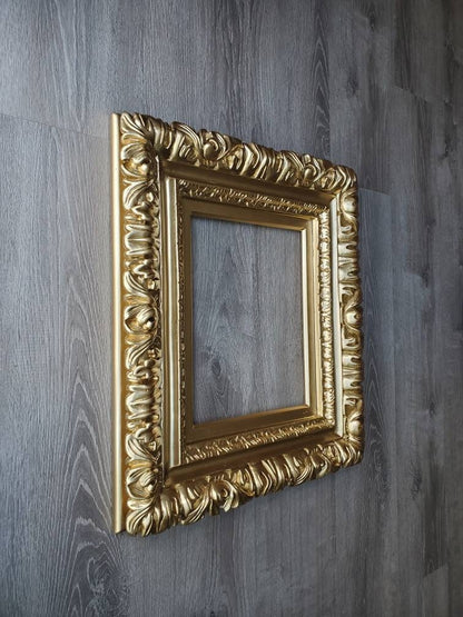 12x16 Gold Picture Frame, Ornate Wall Baroque Frame, Wedding Gift, Victorian Frame