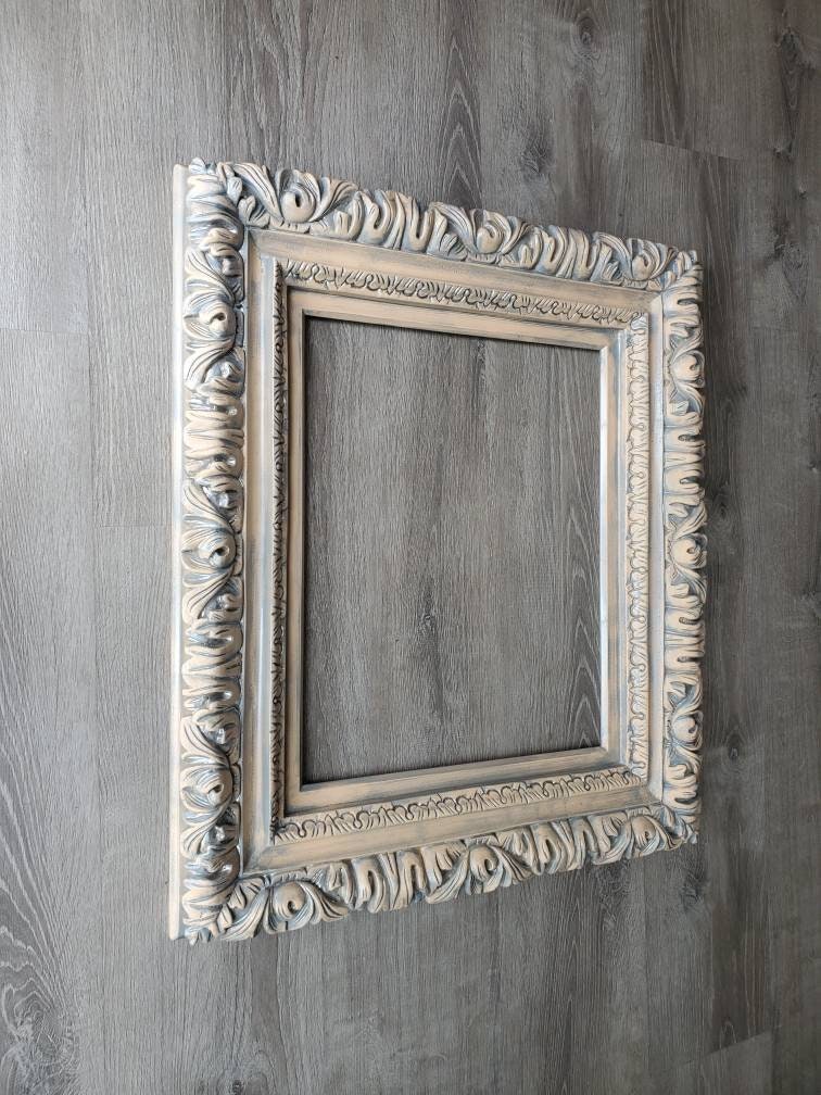 Shabby Chic Ornate Frame, Wall Baroque Frame, Frames for Canvas, Print, Photography, Art, Different Sizes of Frames, Chalkboard