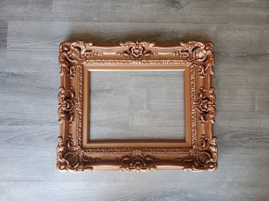 12x16 Fancy picture frame, classic photo frame, wedding frame, copper frame, colonial