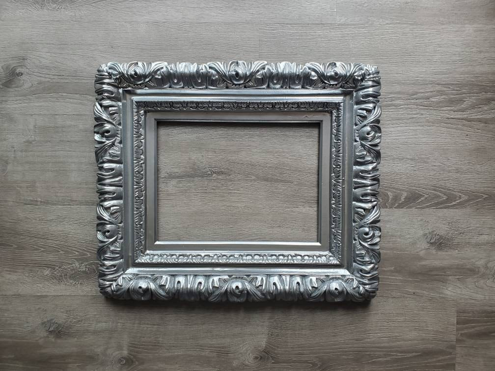 Different Sizes, Silver Ornate Wall Baroque Frame, Frames for Canvas, Print, Photography, Picture, Art, Birthday Gifts, Home Décor