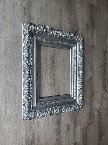 Different Sizes, Silver Ornate Wall Baroque Frame, Frames for Canvas, Print, Photography, Picture, Art, Birthday Gifts, Home Décor