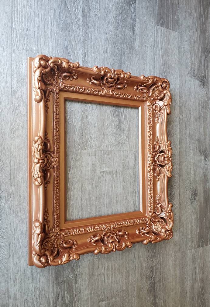 12x16 Fancy picture frame, classic photo frame, wedding frame, copper frame, colonial