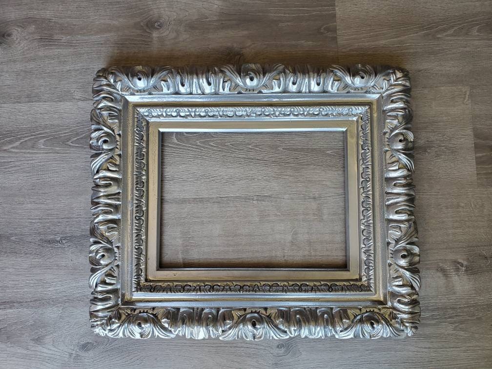 12x16 Silver frame, modern picture frame, photography, birthday gifts, original frame