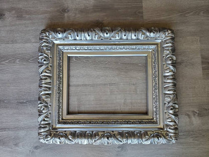 11x14 Silver frame, modern picture frame, fancy frame, photography, original frame