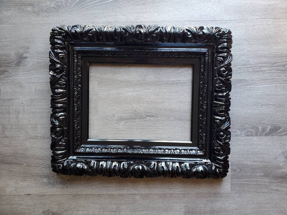 Black Frames, Ornate Wall Baroque Frame for canvas, Print, Photography, Picture, Art, Birthday Gifts, Home Accents, Small Different Sizes