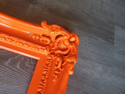 20x24 Orange Picture Frame, Wall Ornate Fancy Frames, Classic