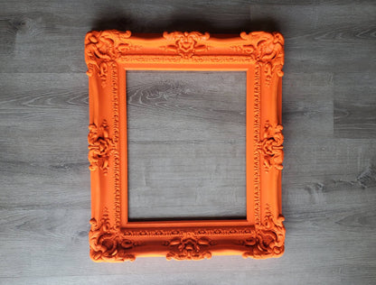20x24 Orange Picture Frame, Wall Ornate Fancy Frames, Classic