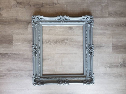 20x24 Ornate Gray Frame, Classic Photo Frame, Fancy Colonial Style