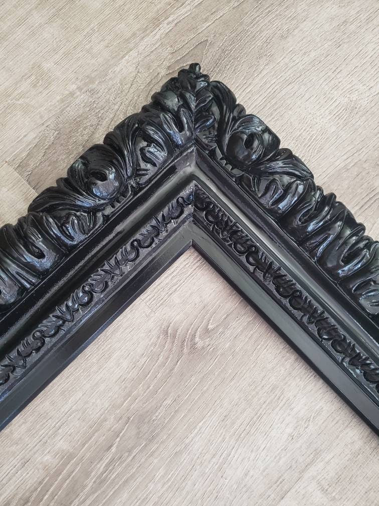 24x36 Black Ornate Frame, Elegant Wall Baroque Frame for canvas, Print, Photography, Picture, Art, Birthday Gifts, Home Accents