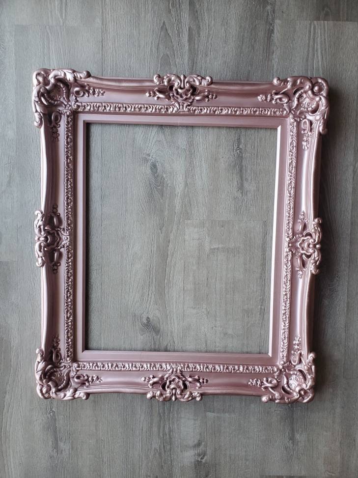 20x24 Pink Picture Frame, Decorative Baroque Original Style Baby Frames