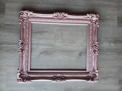 20x24 Pink Picture Frame, Decorative Baroque Original Style Baby Frames