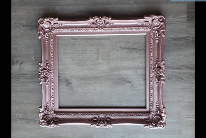 20x24 Pink Picture Frame, Decorative Baroque Original Style Baby Frames