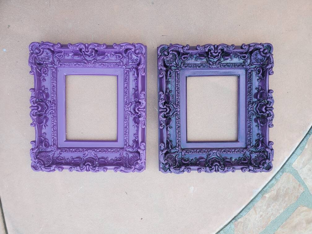 8x10 Vintage Purple Picture Frame, Traditional Colonial Frame, Family Photography