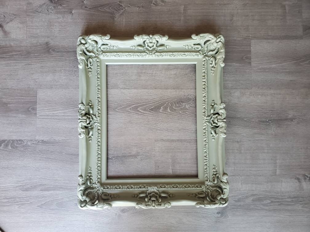 20x24 Green Picture Frame, Traditional Modern Frame, Artistic